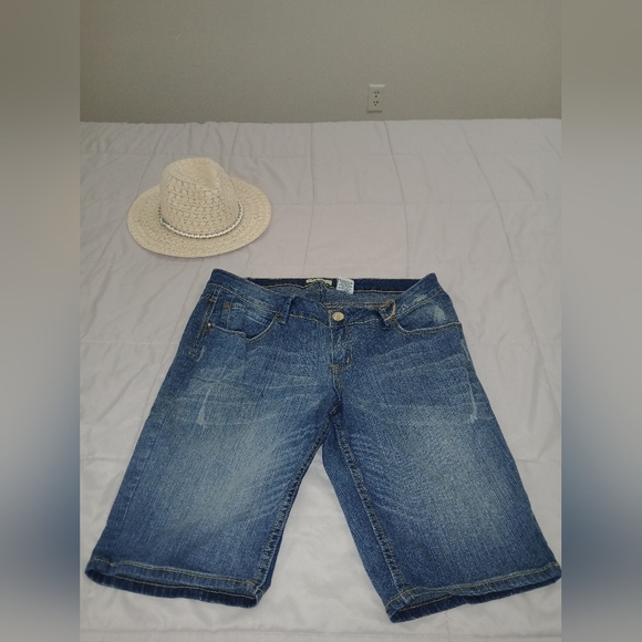 Paris Blues Jean Bermuda Shorts - Size 16 New - Picture 1 of 5